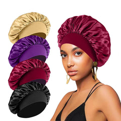 FIRSTPELLA silk bonnet color options display for versatile styling.