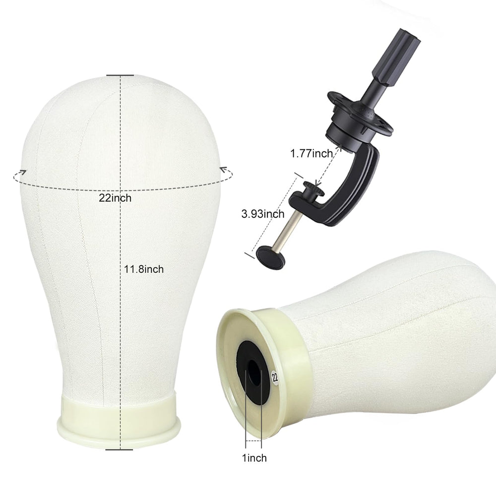 Firstwon table clamp secures the wig head during styling