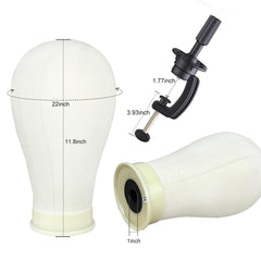 Firstwon table clamp secures the wig head during styling