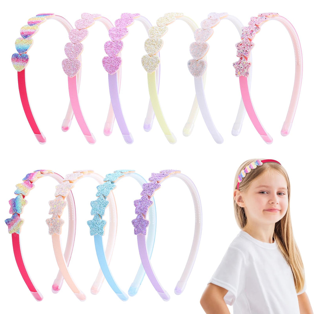 Fishdown diadema con corazones y estrellas para looks dulces.