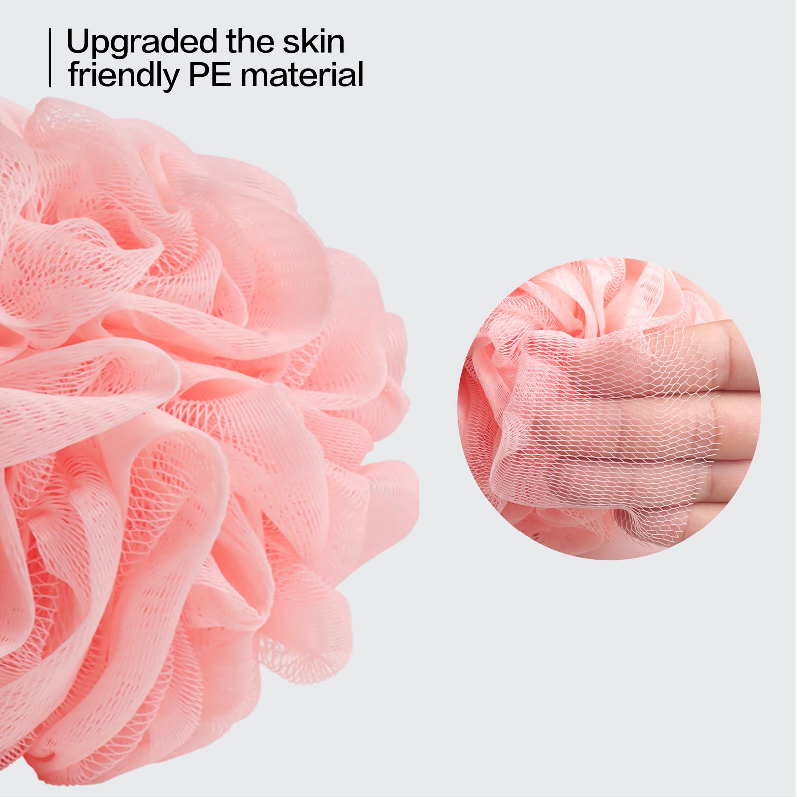 Fishent loofah dries quickly after use for easy care.