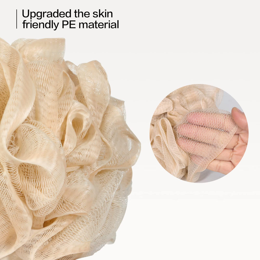 Espuma abundante con lufa Fishent para duchas más cómodas