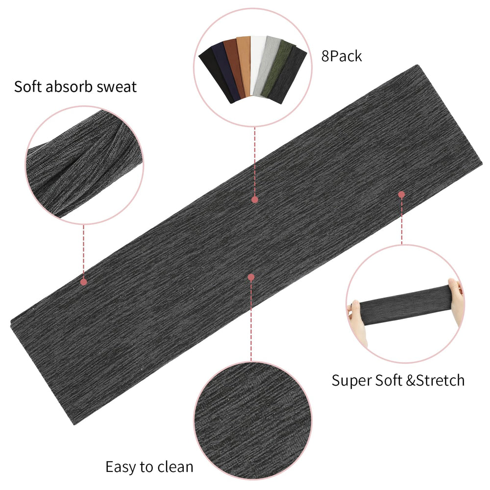 Fishinsea elastic-soft headband closeup highlights breathable fabric and smooth touch