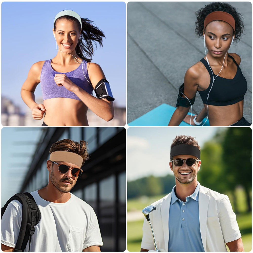 Fishinsea non-slip design headband keeps hair in place during workouts