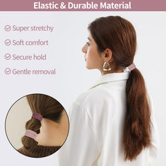 Fishinsea seamless hair ties in blue grey offer strong hold on medium to thick hair.