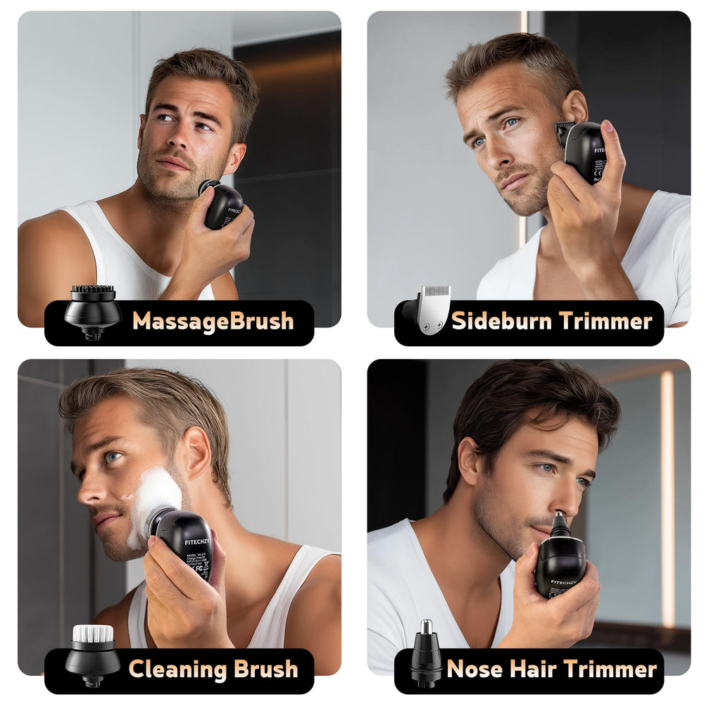FITECHZY IPX6 waterproof shaver for rinsing and durable performance.