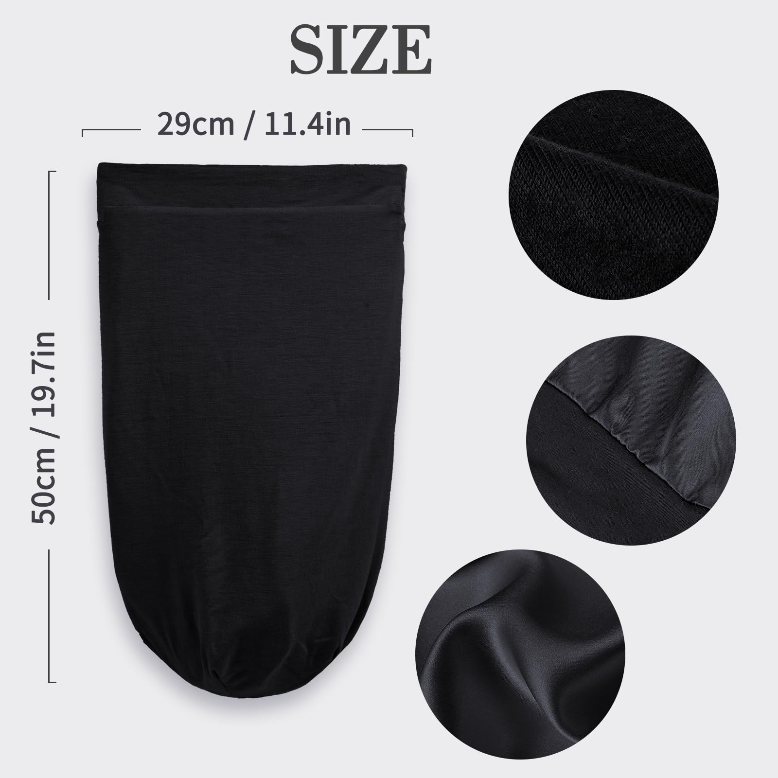 Fittia bonete regalo práctico de seda, regalo ideal para cabello largo