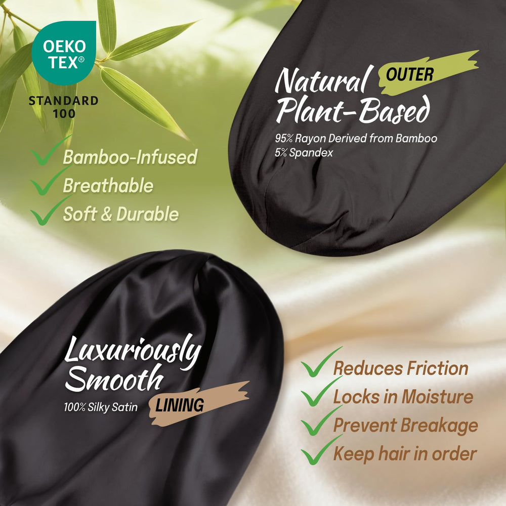 Gorro de doble capa Fittia, interior sedoso y exterior transpirable.