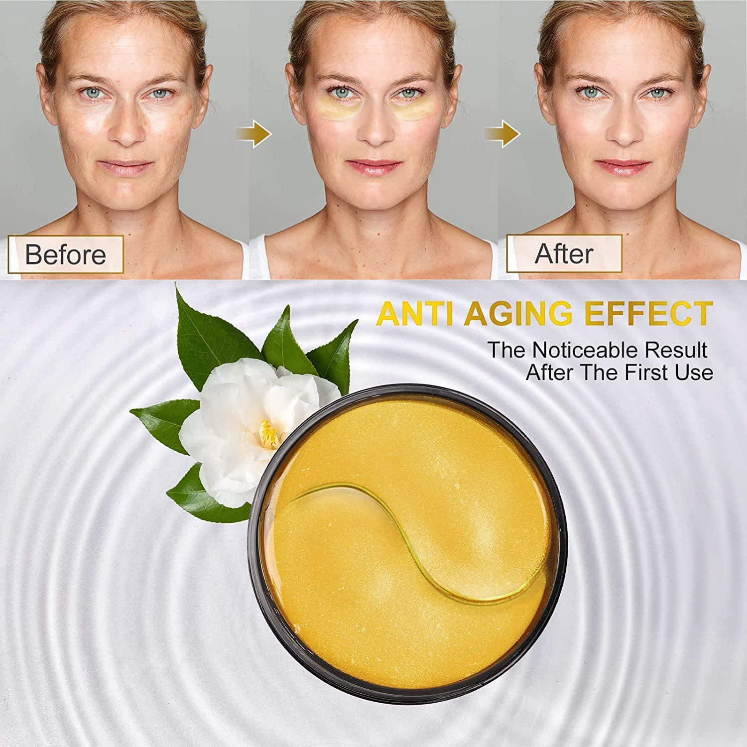 Fivewan cuidado suave antiarrugas para ojos cansados