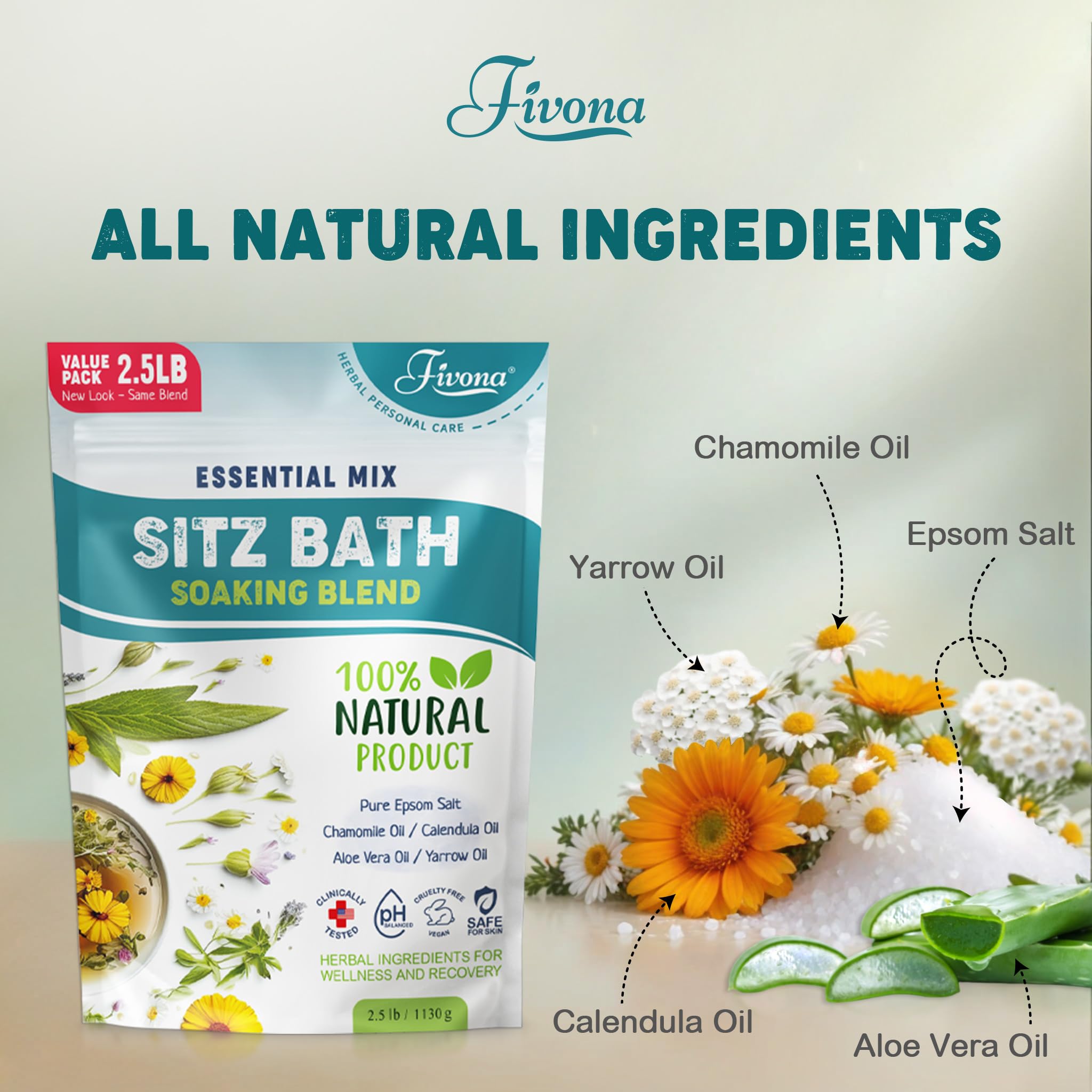 FIVONA sales-epsom-aceites-naturales, experiencia de baño suave