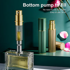 Fiwecos pocket atomizer 5ml aluminum gold compact travel essential.