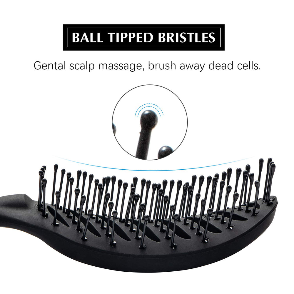 FIXBODY scalp-massage bristles deliver gentle stimulation and scalp comfort