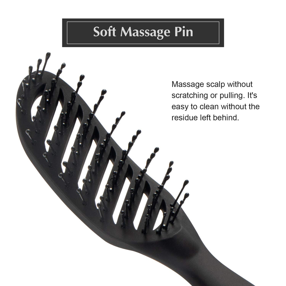 FIXBODY brush handling thick tangles with ease for men and women