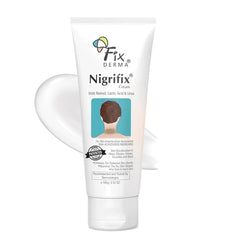 FIXDERMA Nigrifix cream targets neck discoloration for a more even tone.