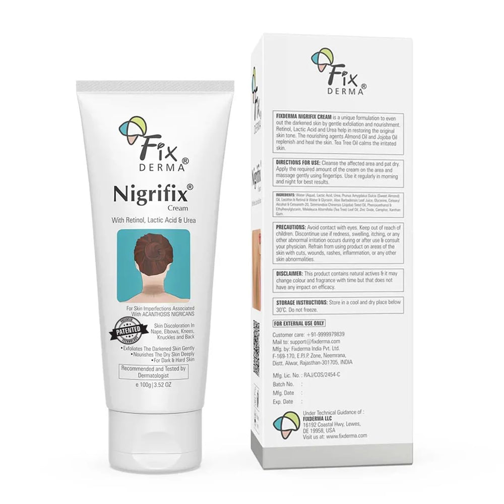 FIXDERMA Nigrifix cream for thighs aids uniform tone.