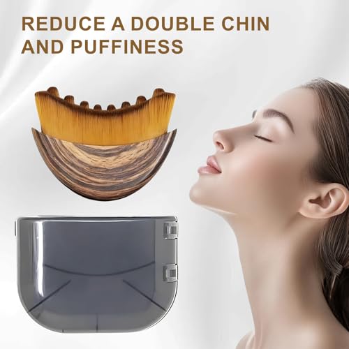 FIYY6VC contour brush demonstrates jawline focus for gentle contouring.