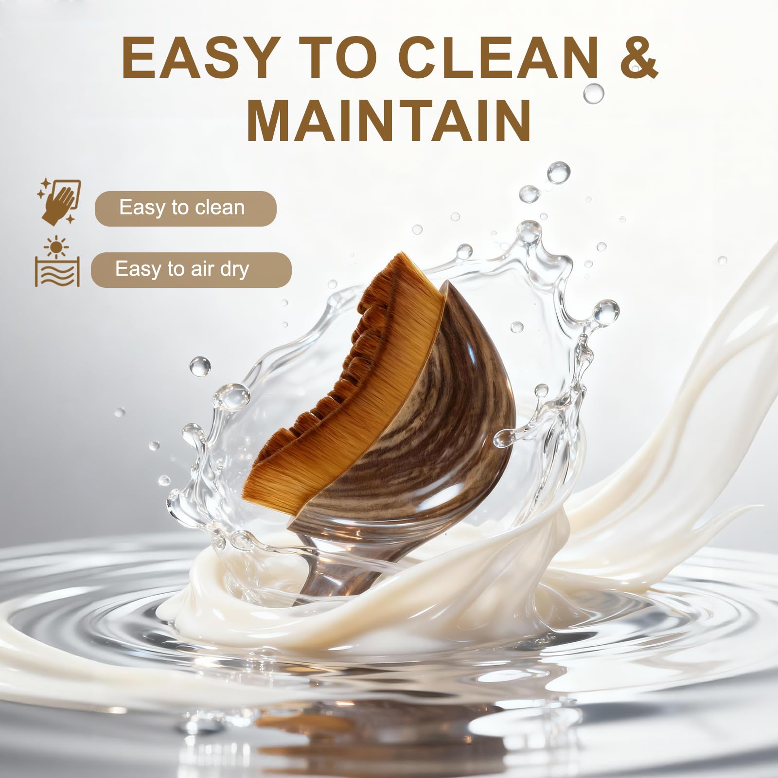 FIYY6VC brush helps boost absorption of serums or moisturizers.