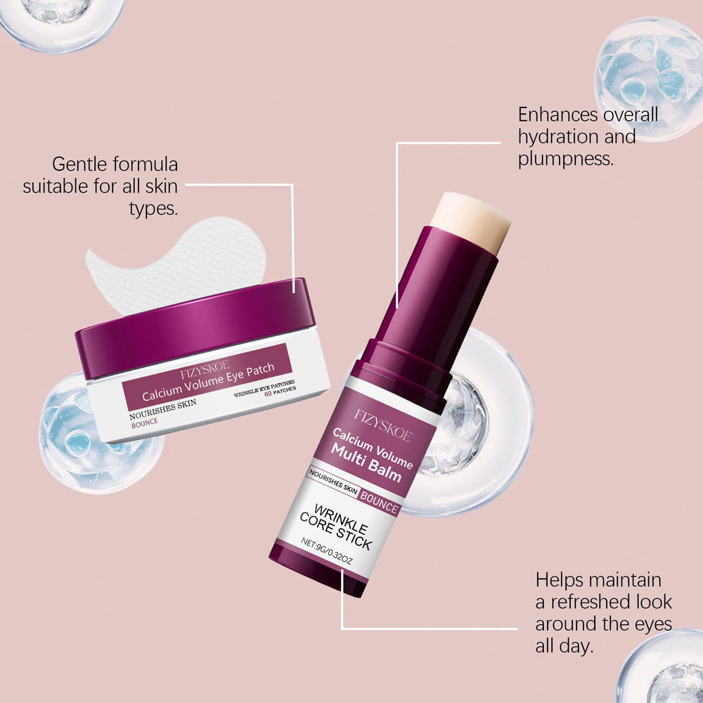 Patches worn for 10–20 minutes to refresh the eye area.