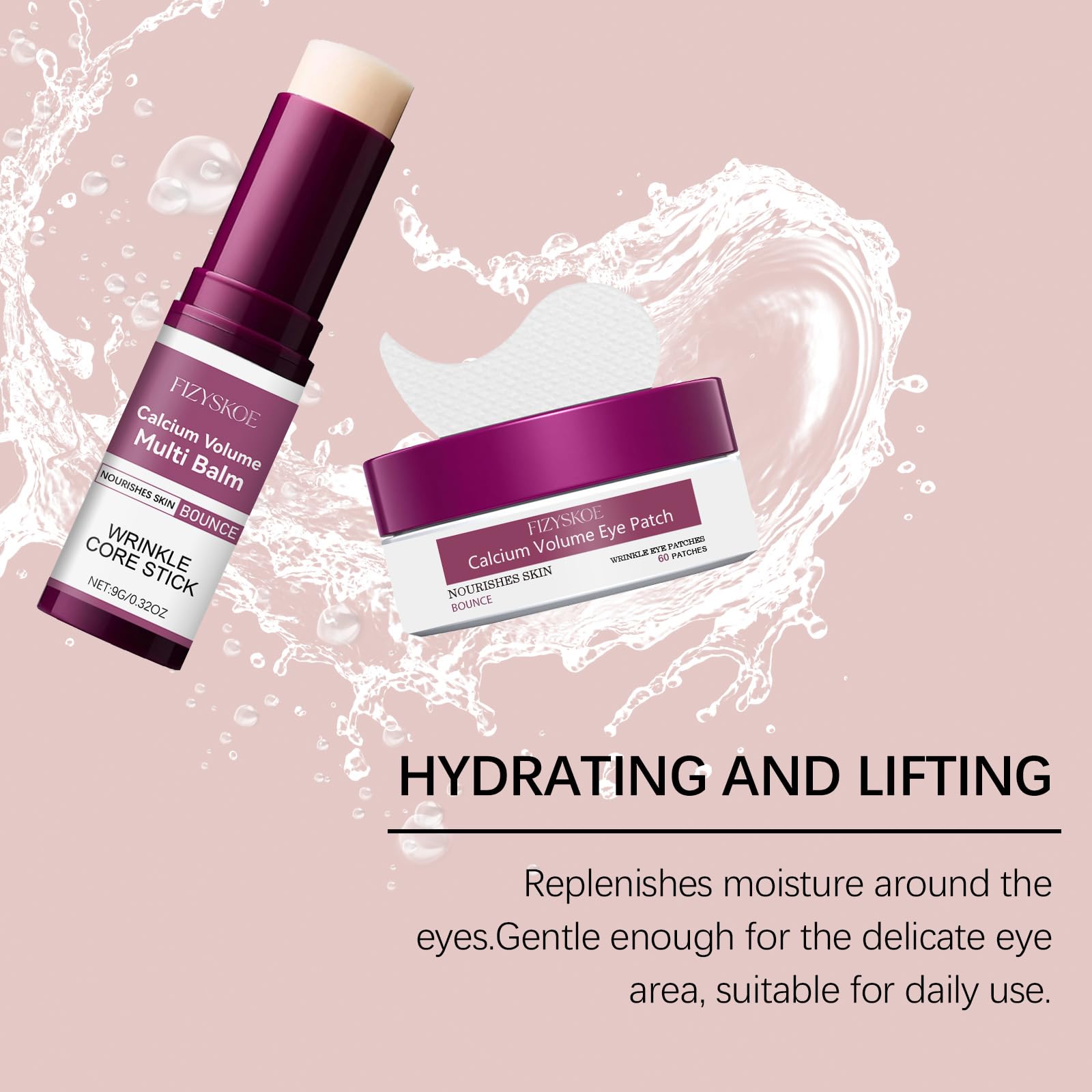 Portable packaging of the FIZYSKOE eye care duo set for travel use.