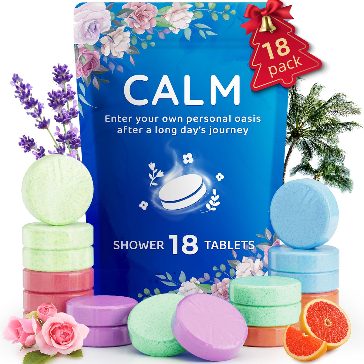 Fizzgarden 18-paquetes pastillas ducha: aroma variado para cada ducha.