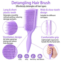 FJMYRXY curl defining brush defines curls with minimal tug