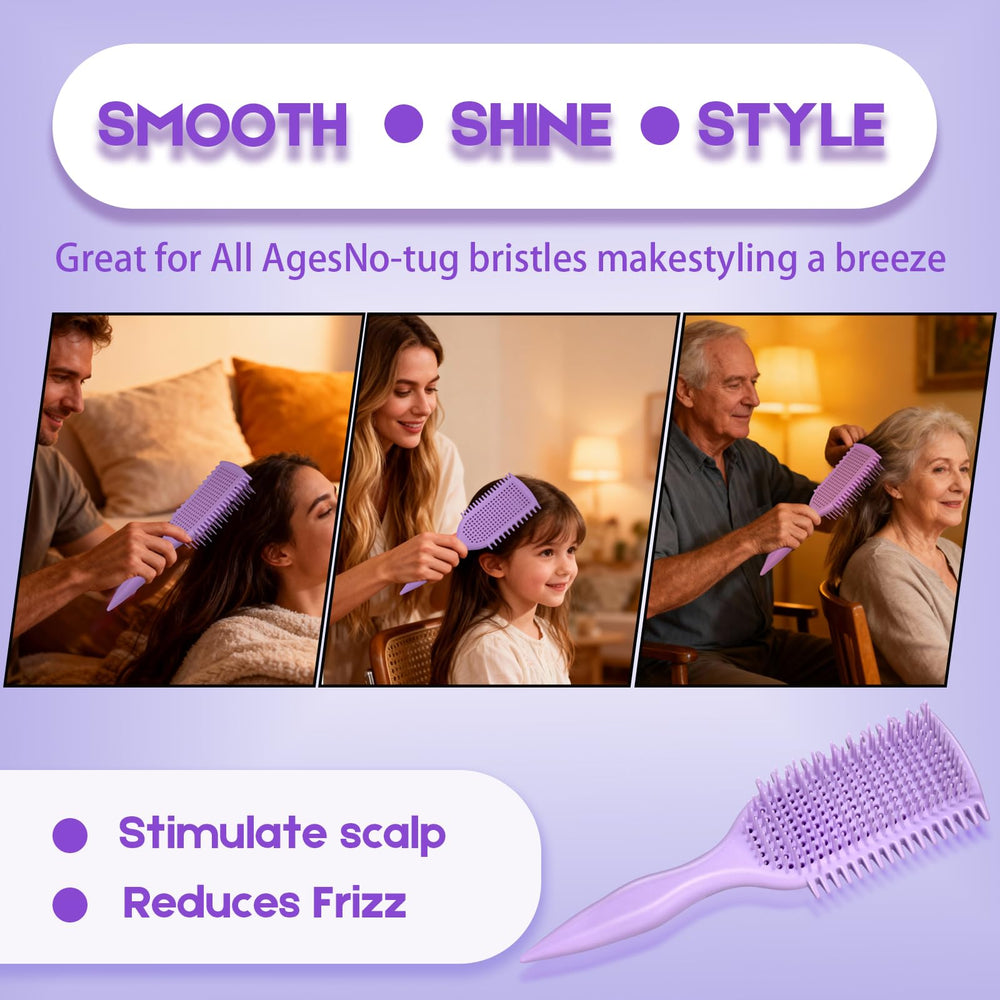 FJMYRXY lightweight brush offers comfortable grip during styling