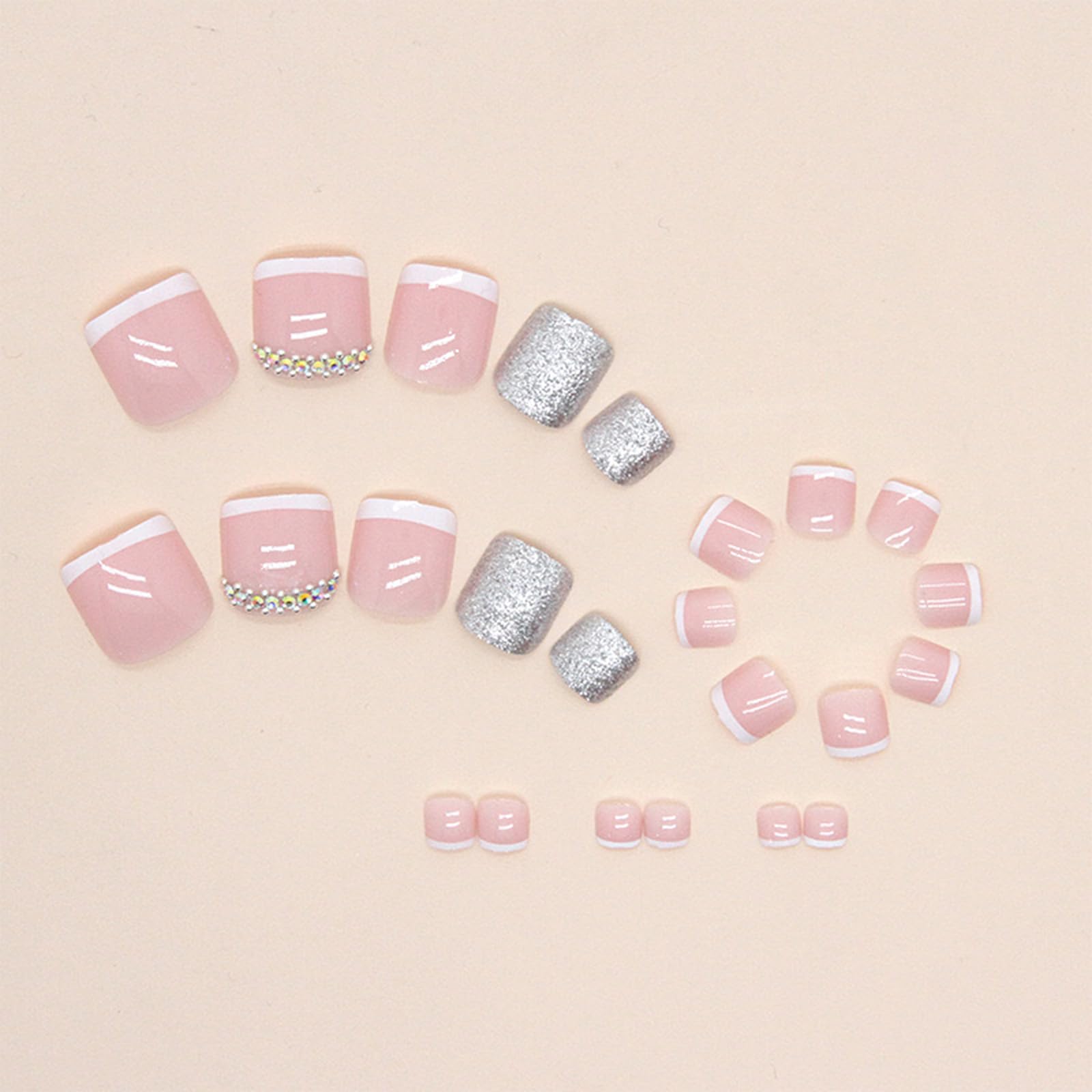 FJSMTOPl material ABS: uñas resistentes y color estable.