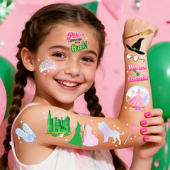 Tatuajes FKBBO con efecto iridiscente para decorar fiestas mágicas.