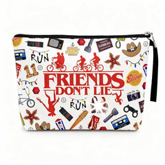 FKBBO Friendship Makeup Bag with frontal slogan design for fans and daily use.