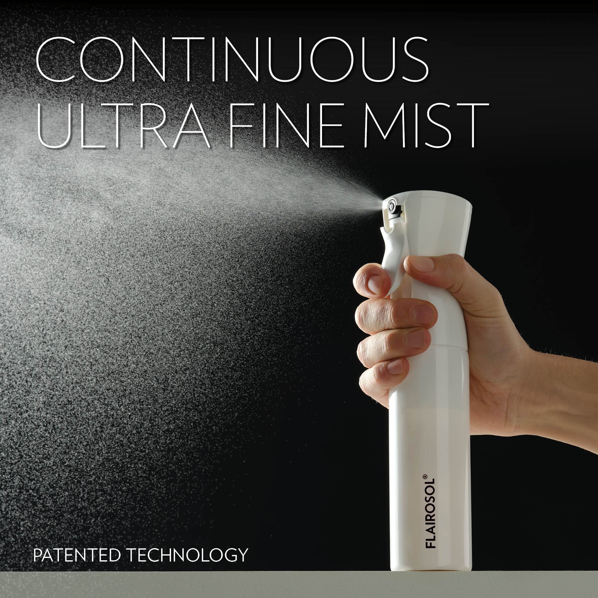 FLAIROSOL 360-degree spray for thorough coverage in hard-to-reach spots.