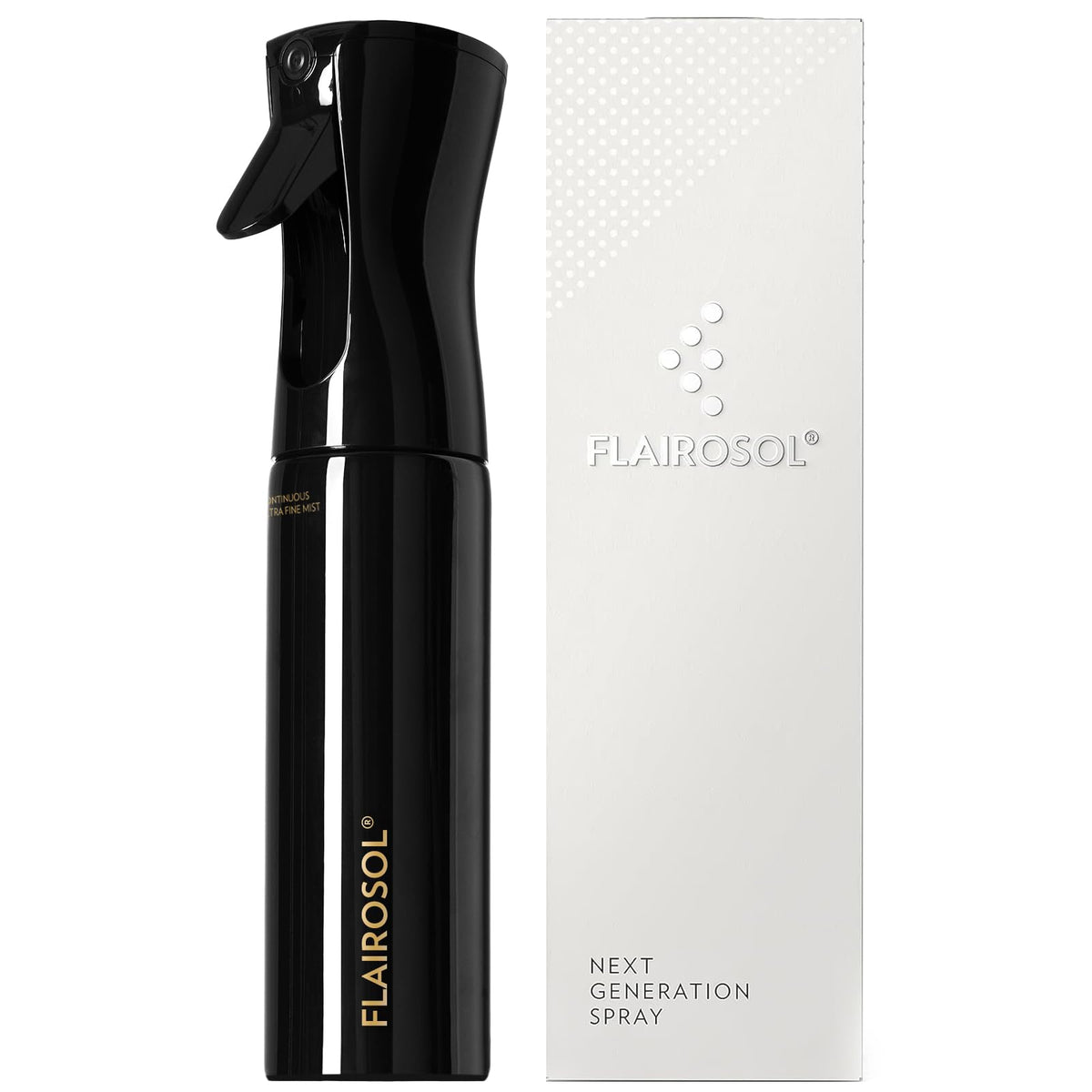 FLAIROSOL continuous spray bottle mist for even hair styling and cleaning