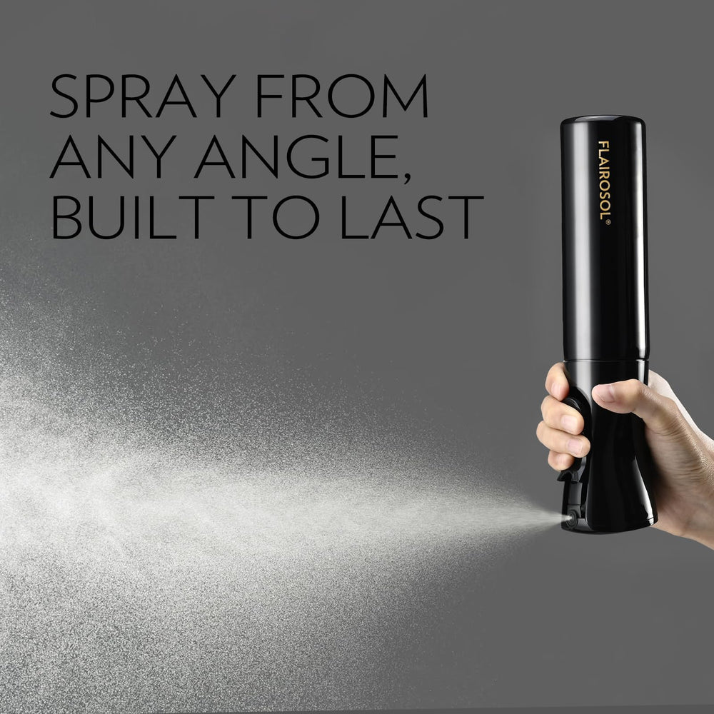 FLAIROSOL leak-proof 360° spray covers hard-to-reach areas