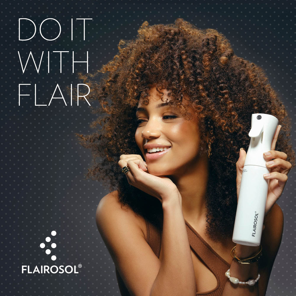 FLAIROSOL quiet, lightweight mister suitable for home, salon, and crafts.