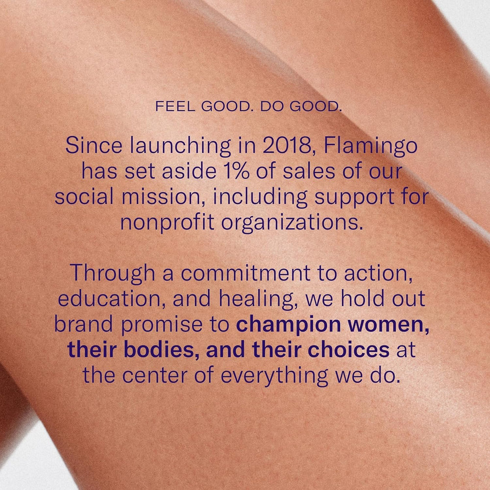 Flamingo Moisture Plus may leave skin feeling soft and smooth.