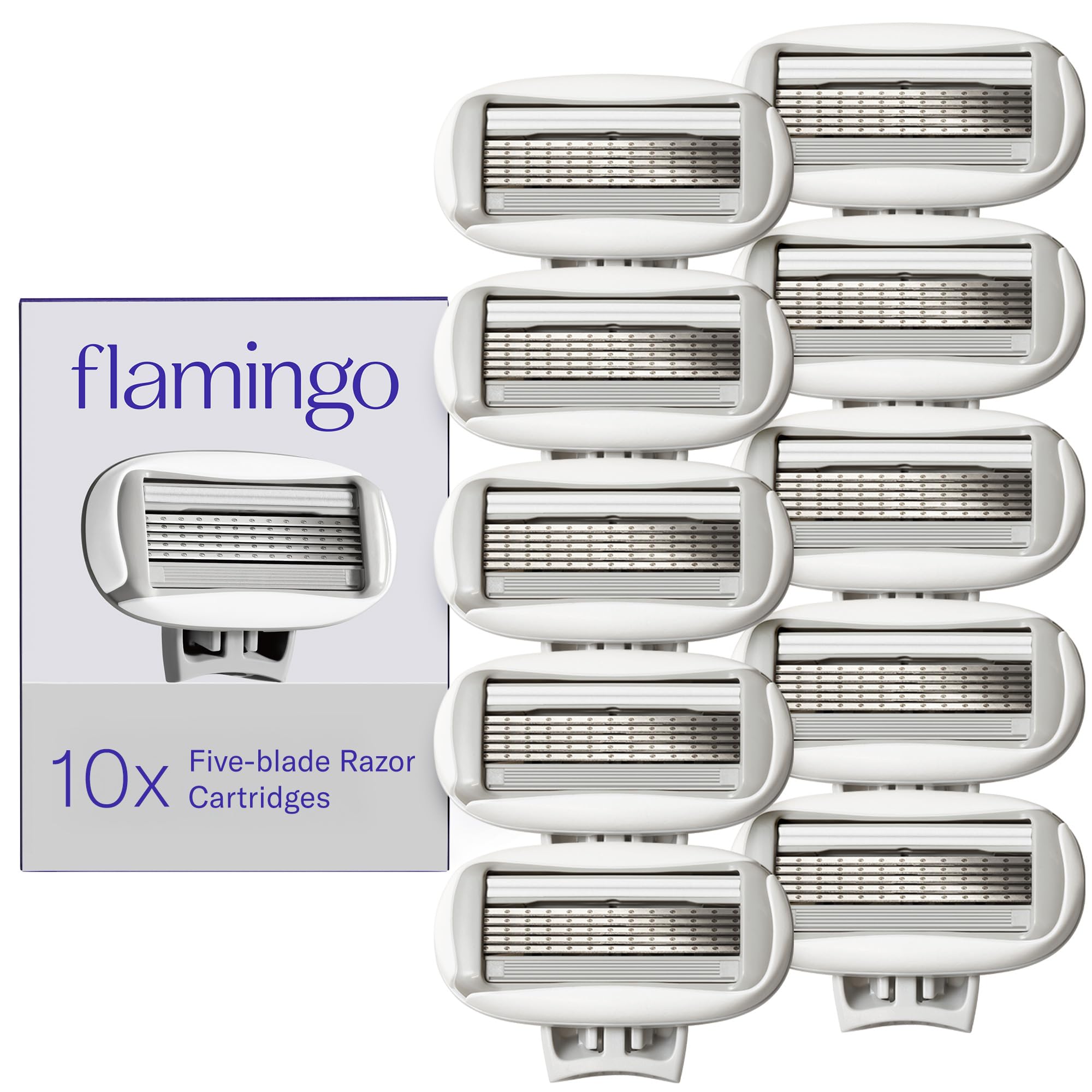 Flamingo original razor refills ready for a close shave.
