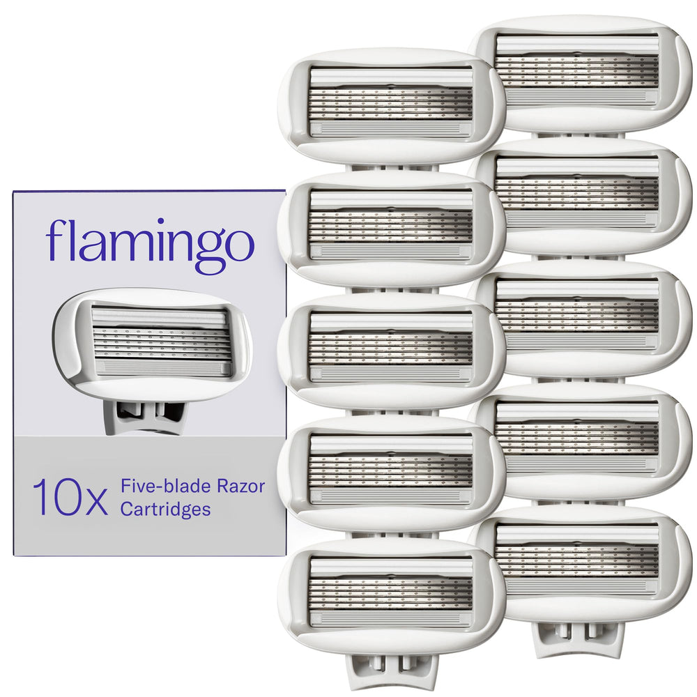 Flamingo original razor refills ready for a close shave.