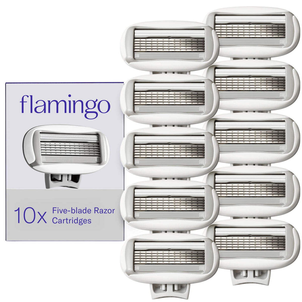 Flamingo original razor refills ready for a close shave.