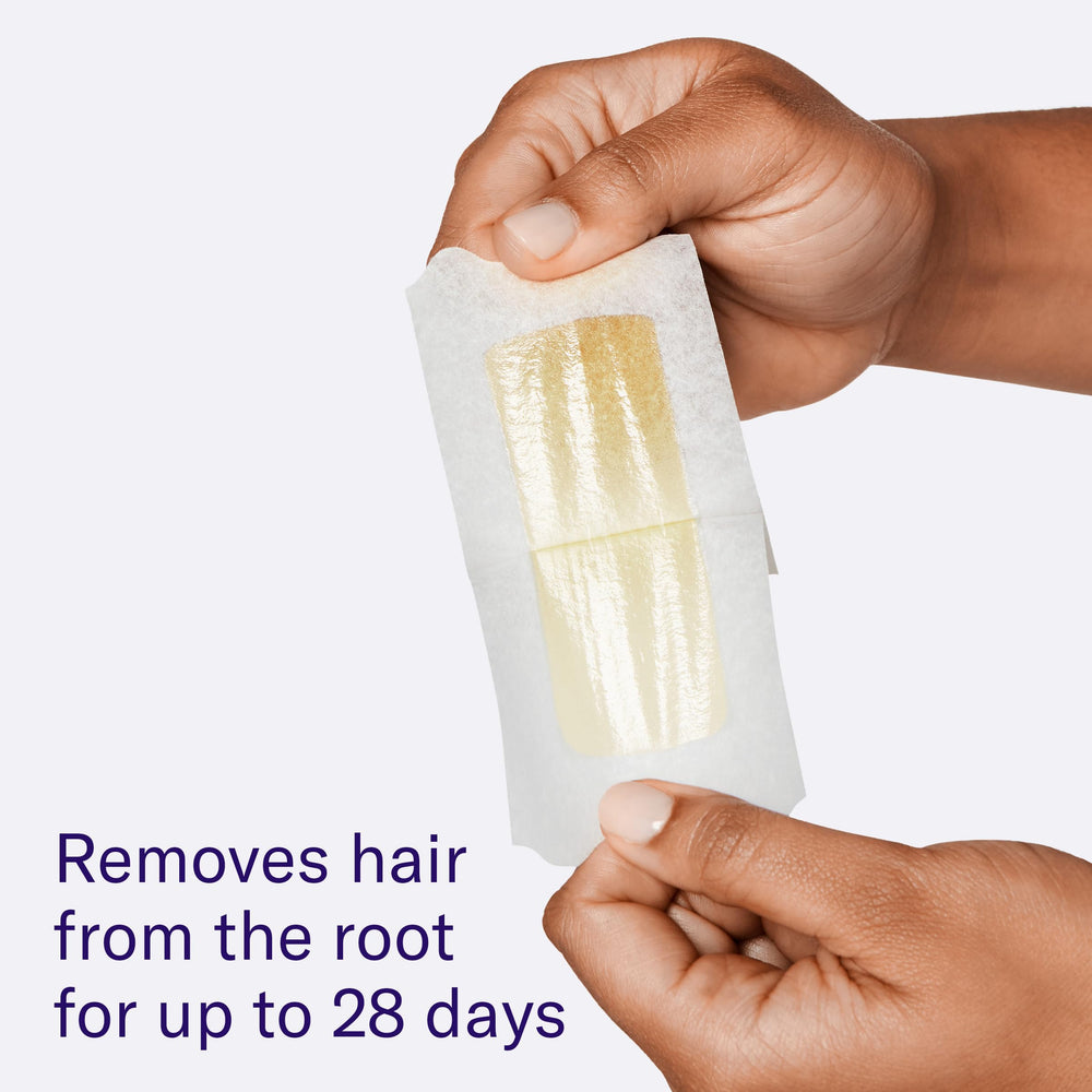 Almond oil post-wax cloths for skin soothing aftercare