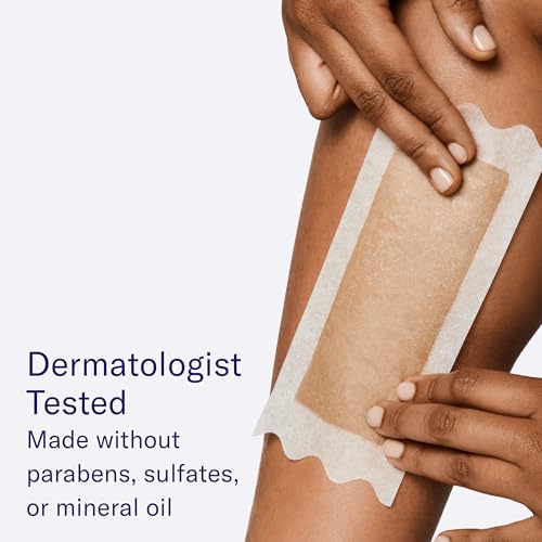 Post-wax cloths with almond oil soothing skin