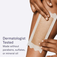 Post-wax cloths with almond oil soothing skin