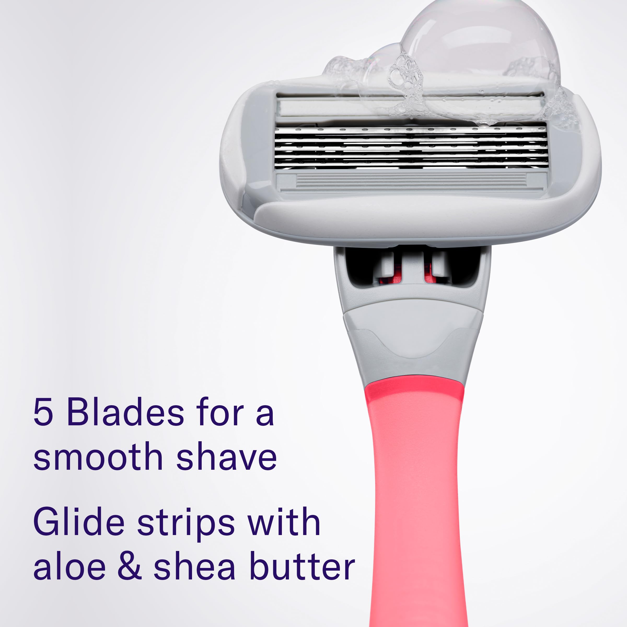 Flamingo four-pack refills for close, consistent shaves.