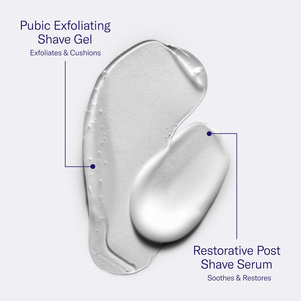 Flamingo Restorative Post Shave Serum swirl highlights ceramides and oat extracts