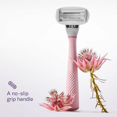 Shower holder by Flamingo keeps the razor within reach and protected from excess water.