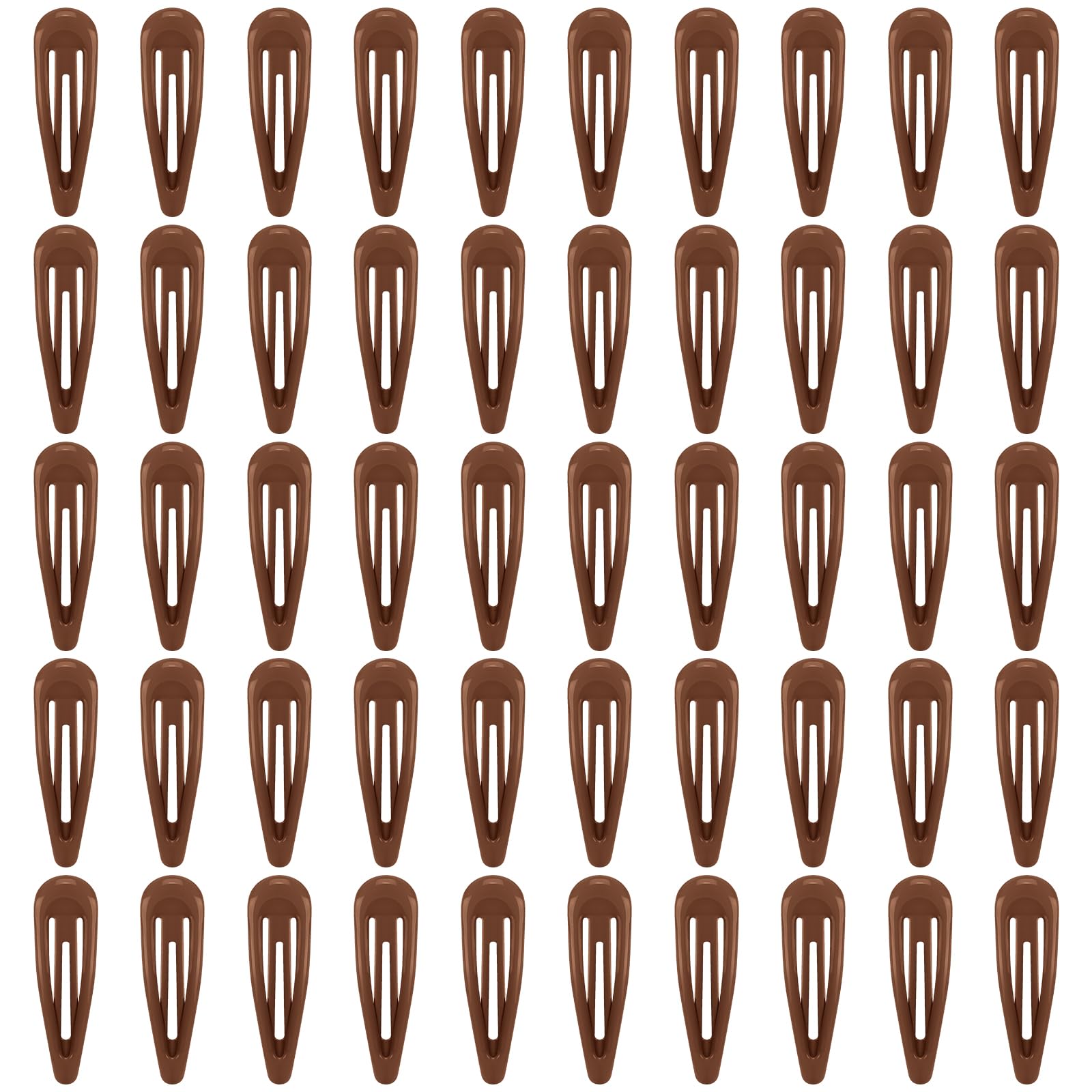 FLAREANN light brown glossy snap hair clip in 2inch size for secure daily styling.
