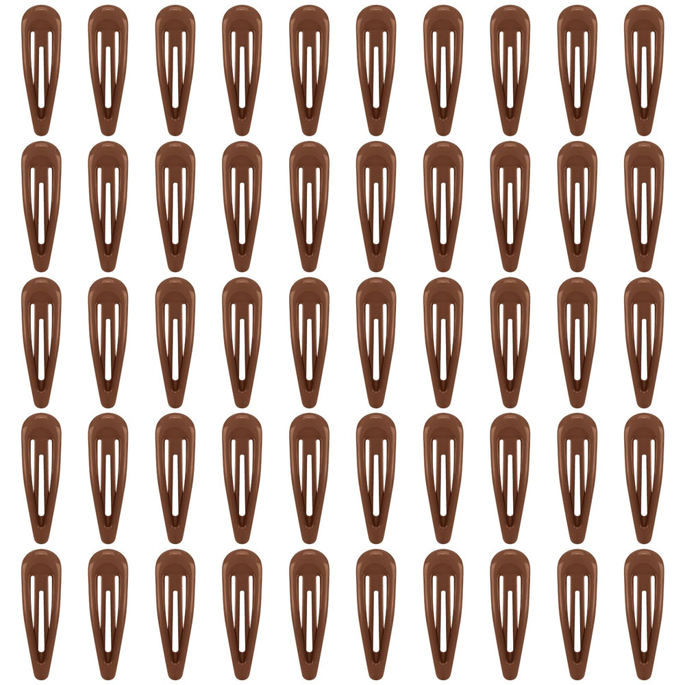 FLAREANN light brown glossy snap hair clip in 2inch size for secure daily styling.