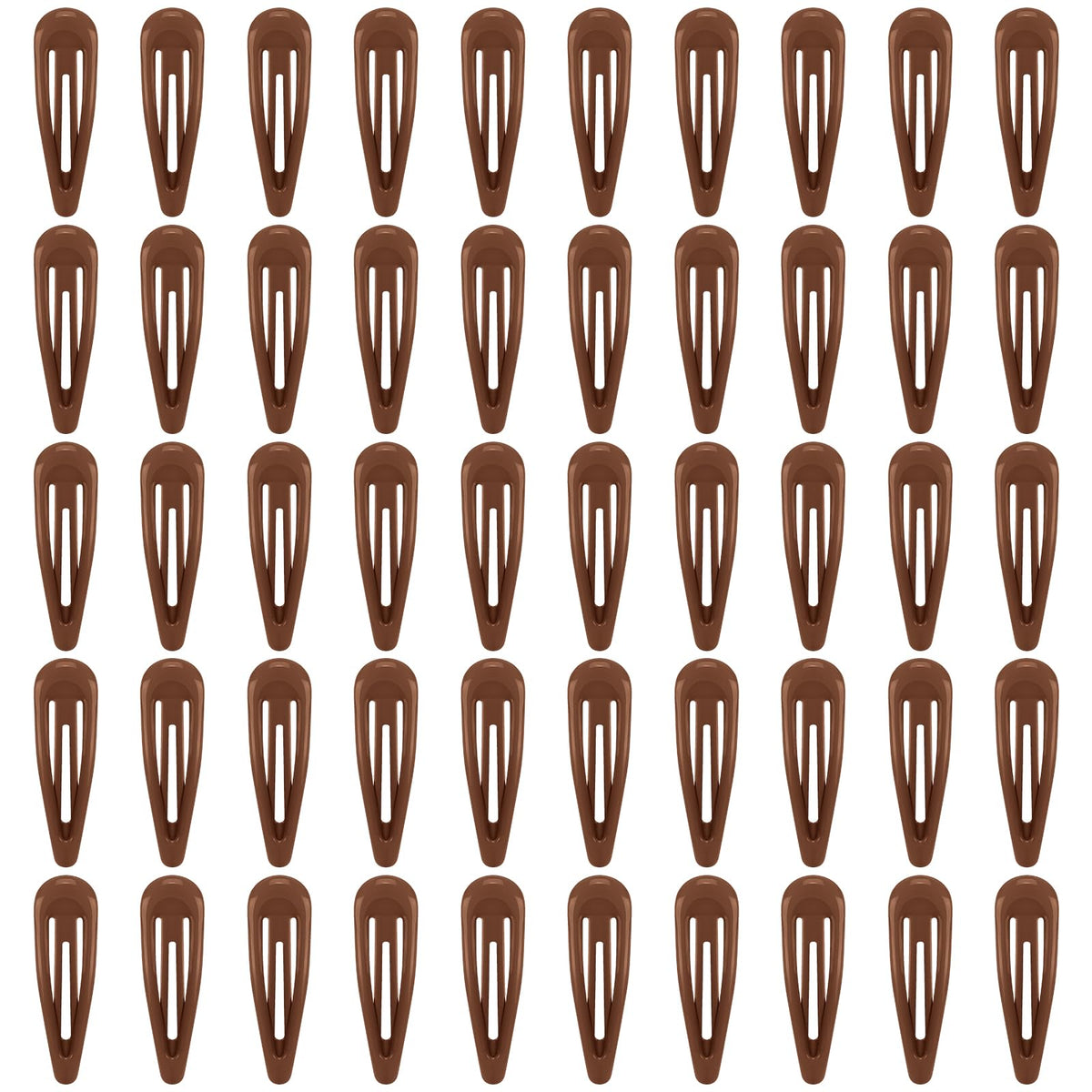 FLAREANN light brown glossy snap hair clip in 2inch size for secure daily styling.