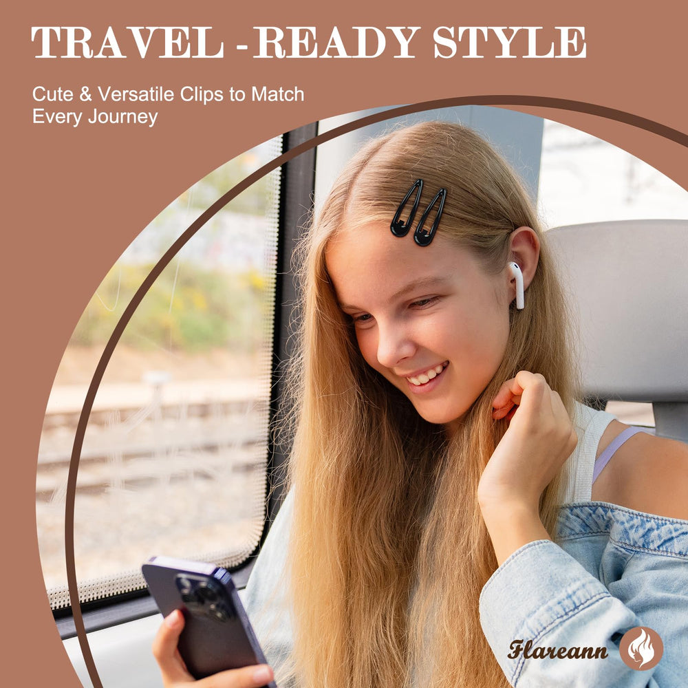 FLAREANN grey glossy snap clip provides minimalist finish for outfits