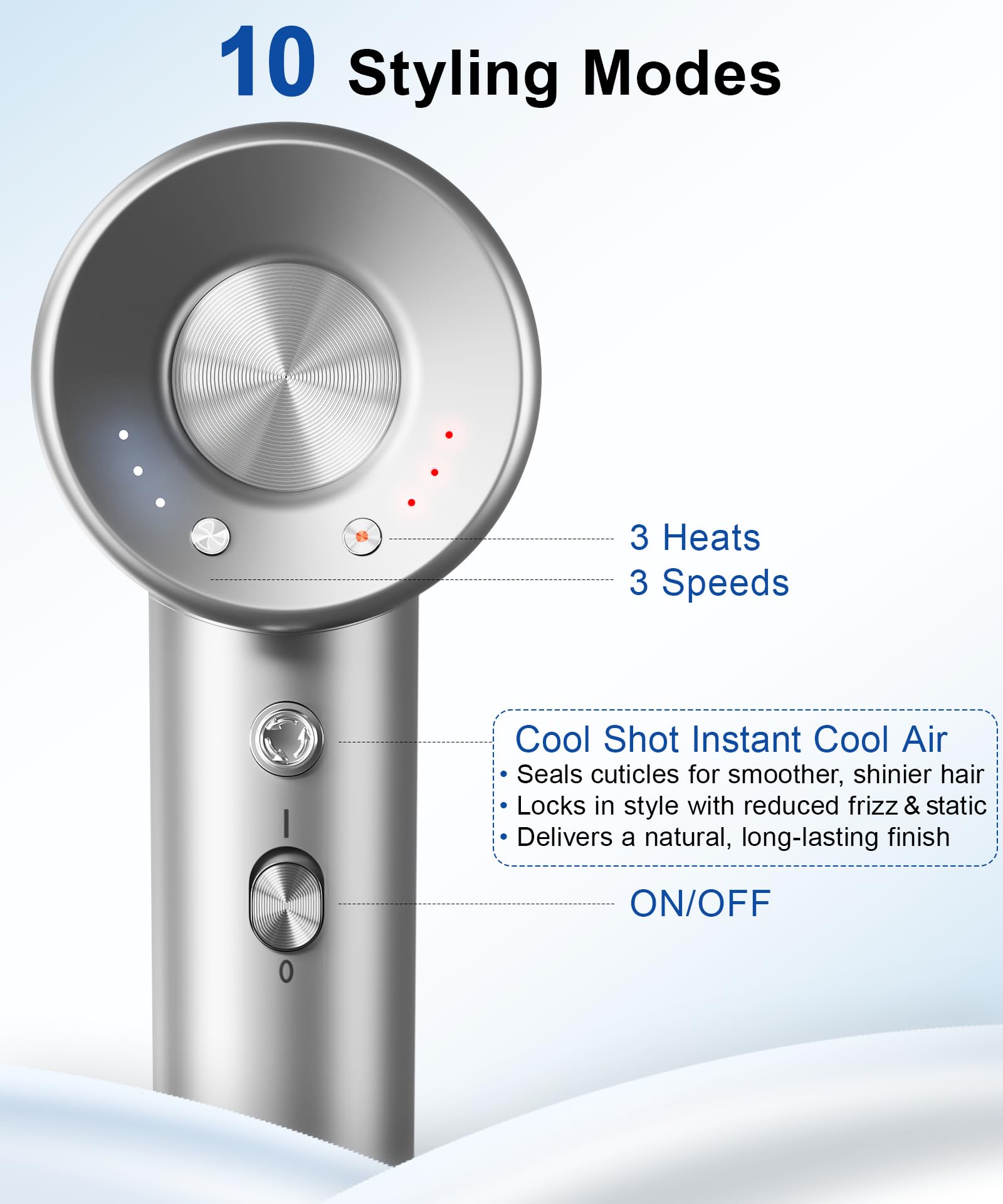 Flashbase hair dryer operates quietly for use in shared spaces.