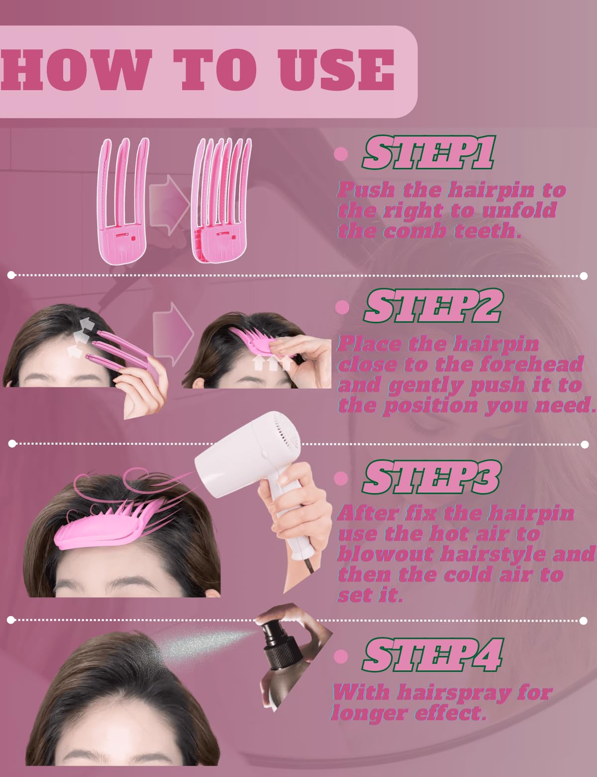 FlaSloth wind shaping styling comb set, versatile for all hair types and styles.