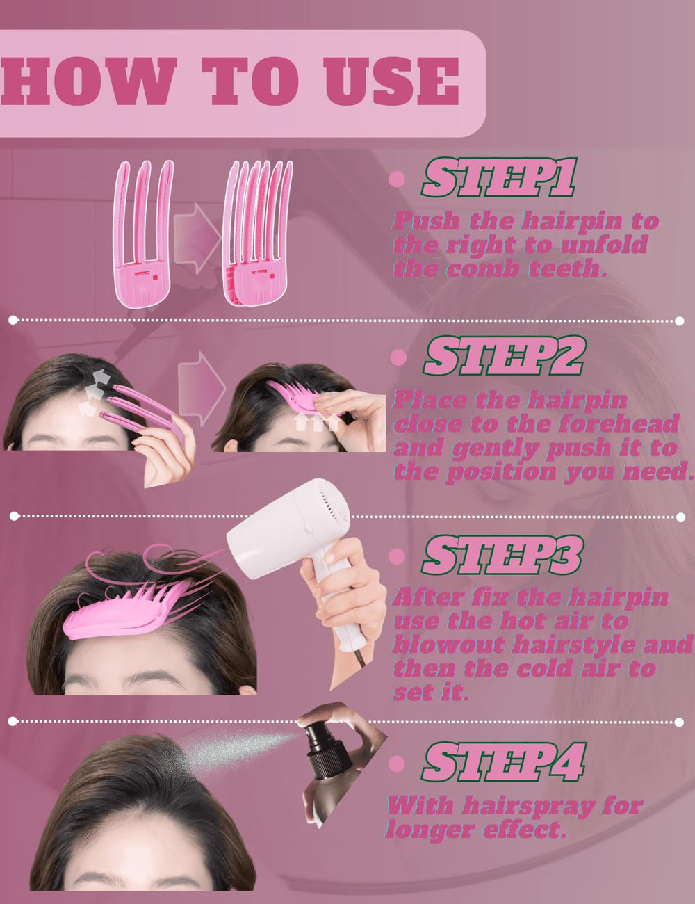 FlaSloth wind shaping styling comb set, versatile for all hair types and styles.